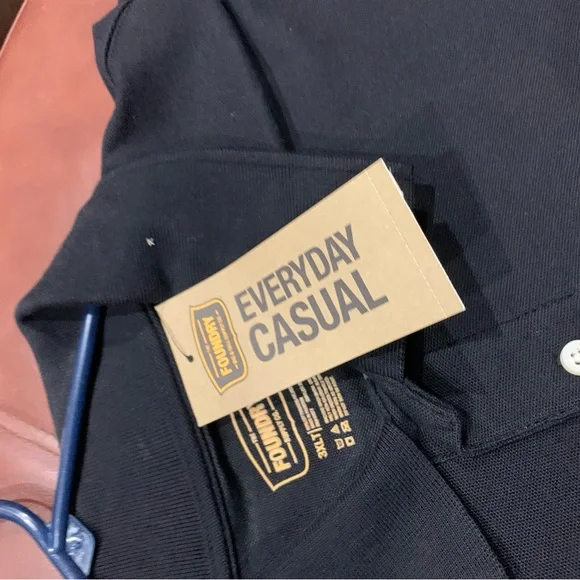 The Foundry Supply Co. Black Polo Shirt Big and Tall 3XLT - Picture 3 of 5